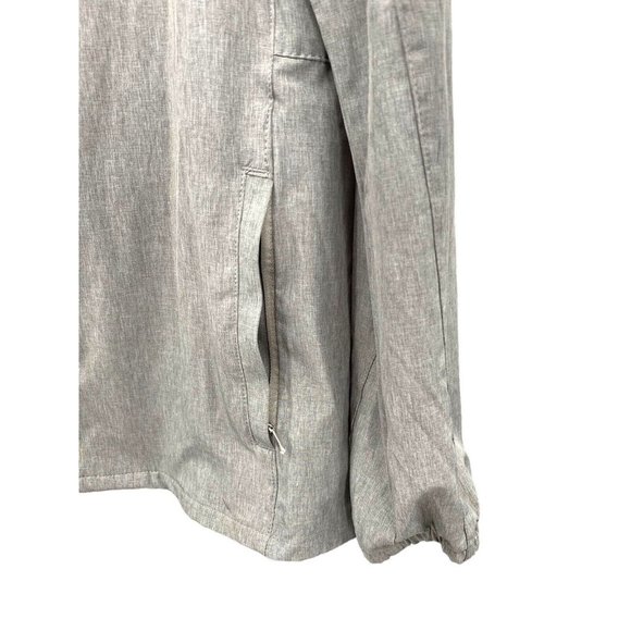 Hang Ten Hybrid Jacket UPF 50+ Water Resistant Stretch Zipper Pockets Gray L - Picture 2 of 6